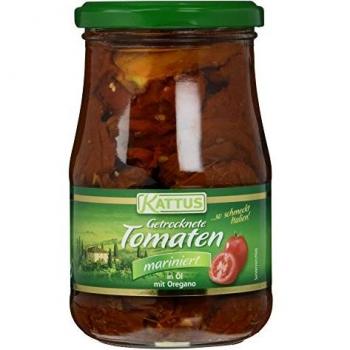 Kattus Tomatenöl‑Packung – 340 g getrocknete Tomaten mit Oregano