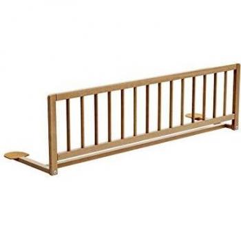 Barrière de lit en hêtre verni pour lit d'enfant