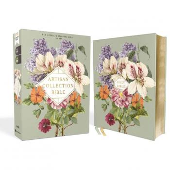 Nasb Artisan Collection Bible Leathersoft Sage Floral Red Letter Edition 1995 Text Comfort Print