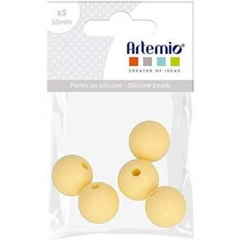 5 perles en silicone