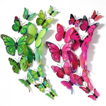 Set de 24 Mariposas 3D para Neveras