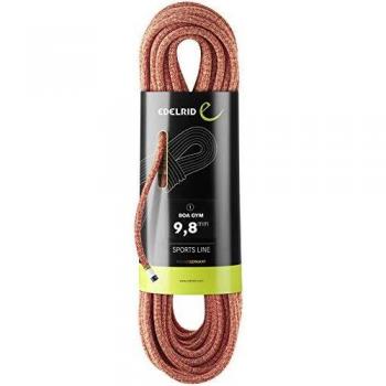 Edelrid Boa Gym 9.8mm Dynamic Rope 50m Red/Green Unisex