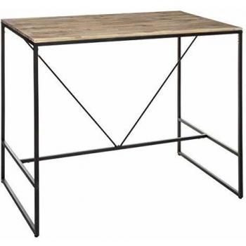 Table Bar en bois d'acacia et fer