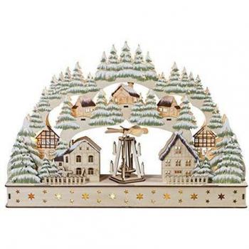 Lichterbogen aus Holz (HGD CLB00-3102) – große farbige Version