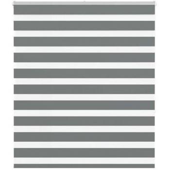 Store à Enrouleur Zèbre Gris Foncé – Tissu 130,9 cm