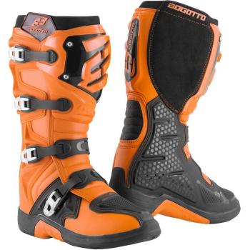 Stivali Bogotto MX‑6 Moto‑cross Nero & Arancione 44