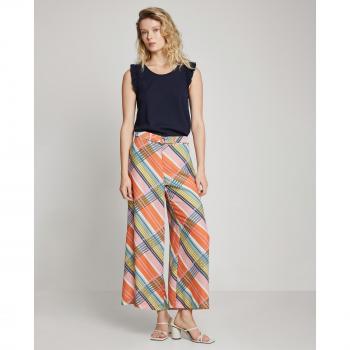 Cinturón de pantalones ancho estampado de tiro alto, Trucco, femenino