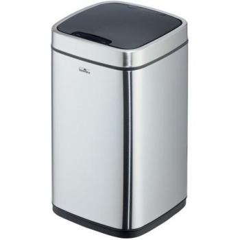DURABLE 12 L No Touch Abfalleimer – Edelstahl, Rechteckform 240