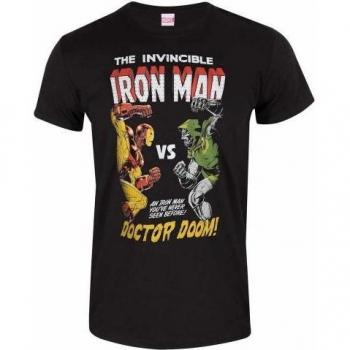 Marvel Iron Man vs Doom camicia unisex con maniche lunghe