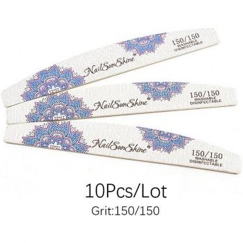 Professional Nail Files Set 10 Pcs 100/100 180/180 Floral Print