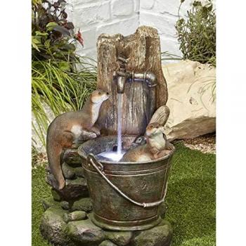 Kelkay Playful Otters LED Fountain