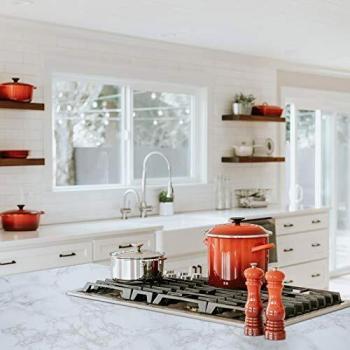 Peel-and-Stick Marble Backsplash for Kitchens