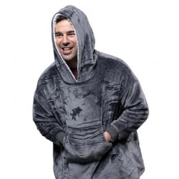 Martex Hüdi Oversized Wearable Hoodie Blanket Adult Charcoal