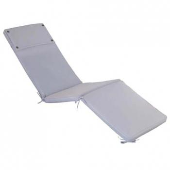 Coussin de Lit d'Extérieur 173x47 Cm en Polyester Bleu