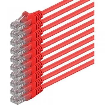 Conector RJ45 CAT6 10 m Rojo – Paquete de 10 cables – 1 Gbps