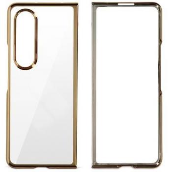 FoderoRigido Translucido Samsung Z Fold 4 Bordo Rosa Metallizzato