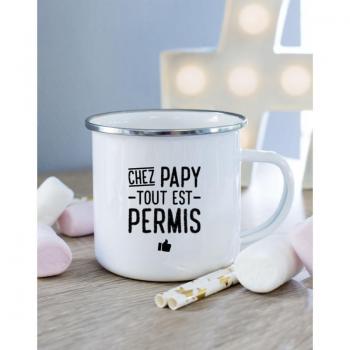 Bevanda in Metallo Chezz Papy Tutto Permesso Tu Bianco