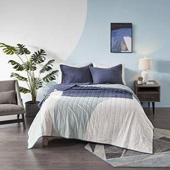 Urban Habitat All Season Aqua Bedspread with Matching Shams, Cal King