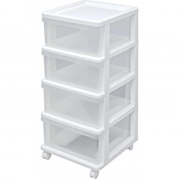 Placard Commode JEJ Astage 39×43×84 cm avec Roulettes