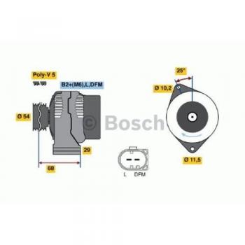 Alternador BOSCH 0 986 044 490