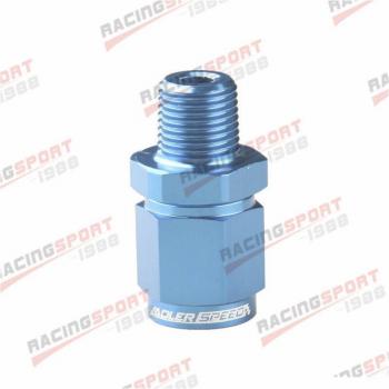 4AN‑AN4 Swivel Fitting (Female) to 1/8 NPT Male Pipe – Blue/Black
