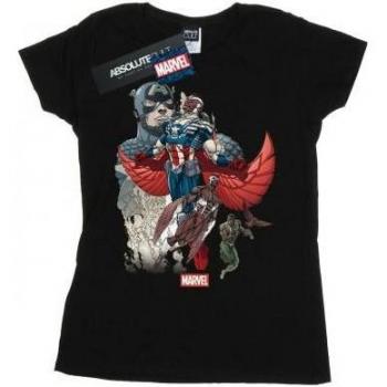 Marvel Ladies Falcon Evolution Graphic Tee