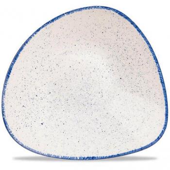 Piatto Indigo Blu Churchill Stonecast Triangolo 23,5 cm