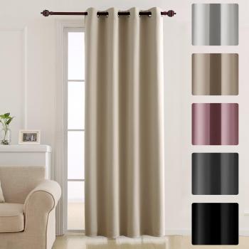 Deconovo UK Ring Top Energy Saving Blackout Curtain
