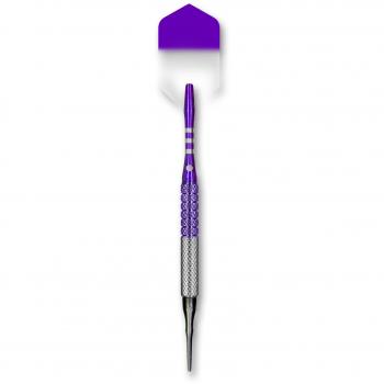 Stone Cold 18‑Gram Purple Tungsten Dart – 90% Tungsten, Soft Tip, ¼