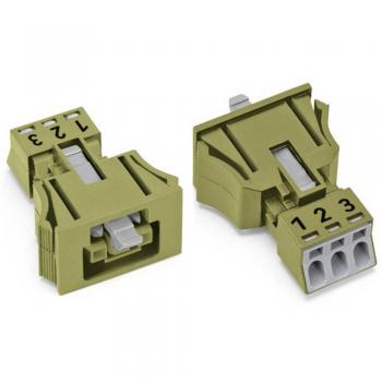 Connettore WAGO 890 3 poli 16 A Verde chiaro confezione da 50 pz