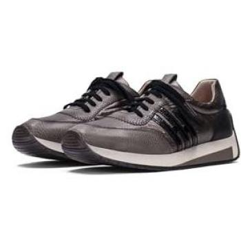Zapatillas deportivas de mujer Hispanitas Rafaella gris piel
