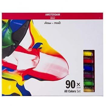 Set de 90 tubes de peinture acrylique Amsterdam Standard Series