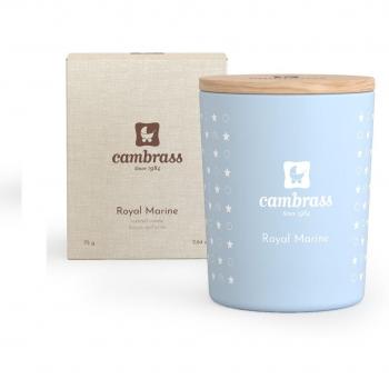 Candela aromatica 10 cl Star Royal Marine con forma 5,5x5,5x6,5 cm