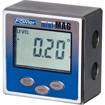 Fowler 360° Protractor Mini-MAG, Full Warranty, 0.05° Accuracy