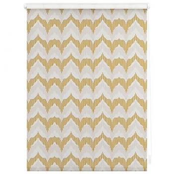 Rollo Boho Zig Zag gelb B/L: ca. 120x150 cm