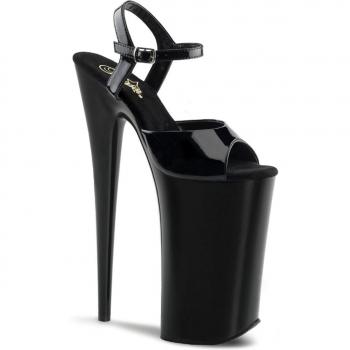 EU 39 – Pleaser BEYOND‑009 Damen­schlichte „Schwarz Glanz“