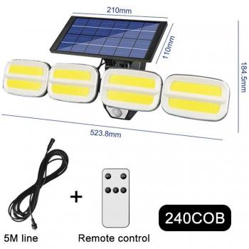 Lámpara Solar Sensor Verde Luz