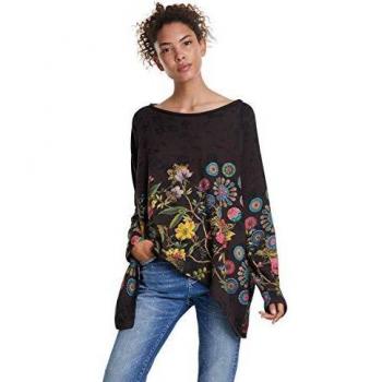 Sudadera Desigual para Mujer Sweat_ninive, Negro (Gris Alquitran 2022)