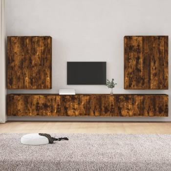 Conjunto Mueble Televisor VidaXL Contrachapado