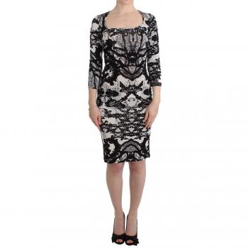 Eleganza di Cavalli: Tubino Nero con Stampe
