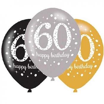 Amscan 9900741 Festive Balloon Pack – 27.5 cm, 6 Pieces