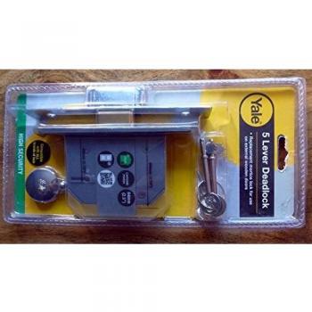 Yale 5 Lever Deadlock 2.5 Chrome
