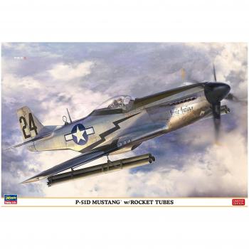 Hasegawa 08244 P‑51D Mustang 1/32 Scale Tube Model (Rocket Included)