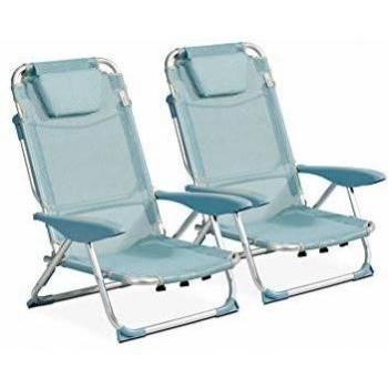 Set Sedia Spiaggia Giallo Clic-Clac