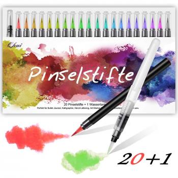 Qhui Kalligraphie & Malen Pinselset – 20 weiche Spitzen