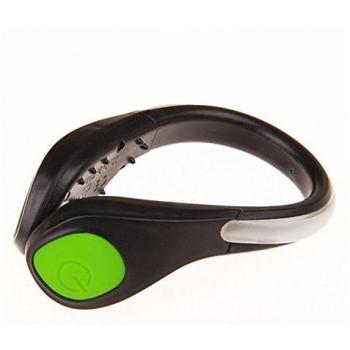 Bluelover Green LED Shoe Flashers – 1 Pair for Jogging, Biking, Cycling