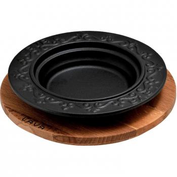 Lava Cast Iron Round Serving Plates and Bowls