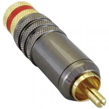 BKL Electronic RCA Plug, Straight 2 Pins Red