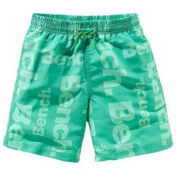 Kinder Badeshorts BENCH – Grüne Mikrofasermischung, Polyester, Allover Print
