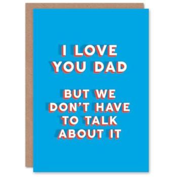Artery8 Blue Dad Card: Funny Joke & Heartfelt Message